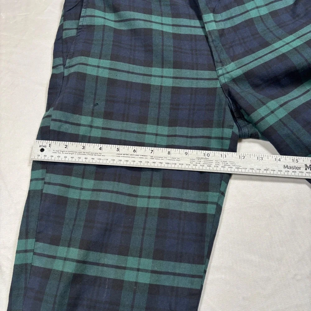 Polo Ralph Lauren Chino Pants Mens 34x32 Green Black Watch Plaid Stretch - Picture 11 of 14